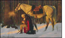 George Washington Kneeling